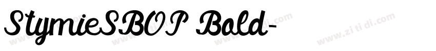 StymieSBOP Bold字体转换 StymieSBOP Bold字体转换